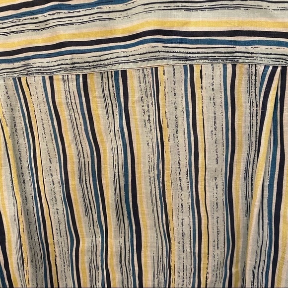 TOMMY BAHAMA Men 100% Linen Striped Buttoned Long Sleeve Shirt Size XL - Picture 5 of 12